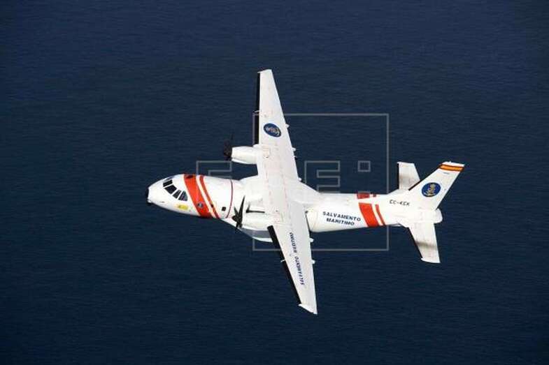 Imagen de archivo de un avión de búsqueda Sasemar facilitada por Salvamento Marítimo / EFE